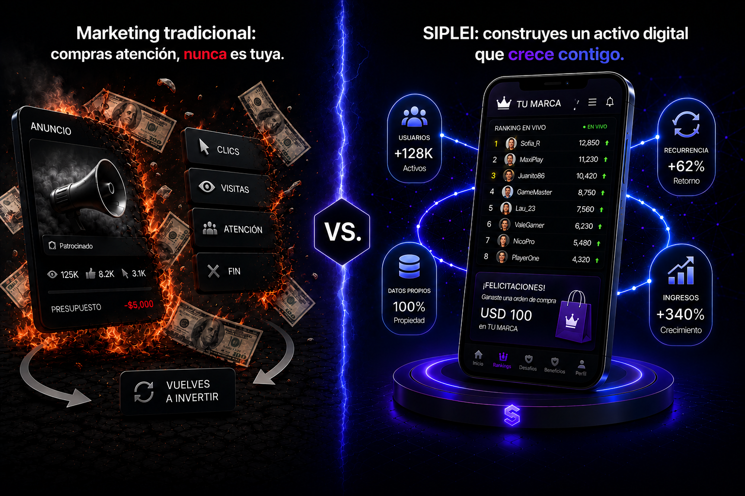 Marketing tradicional vs SIPLEI